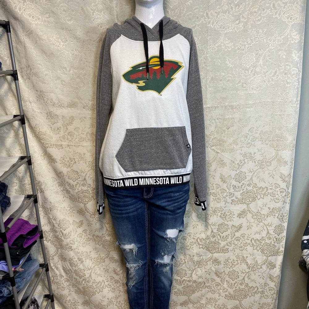 Minnesota Wild- Gray and Black Hoodie